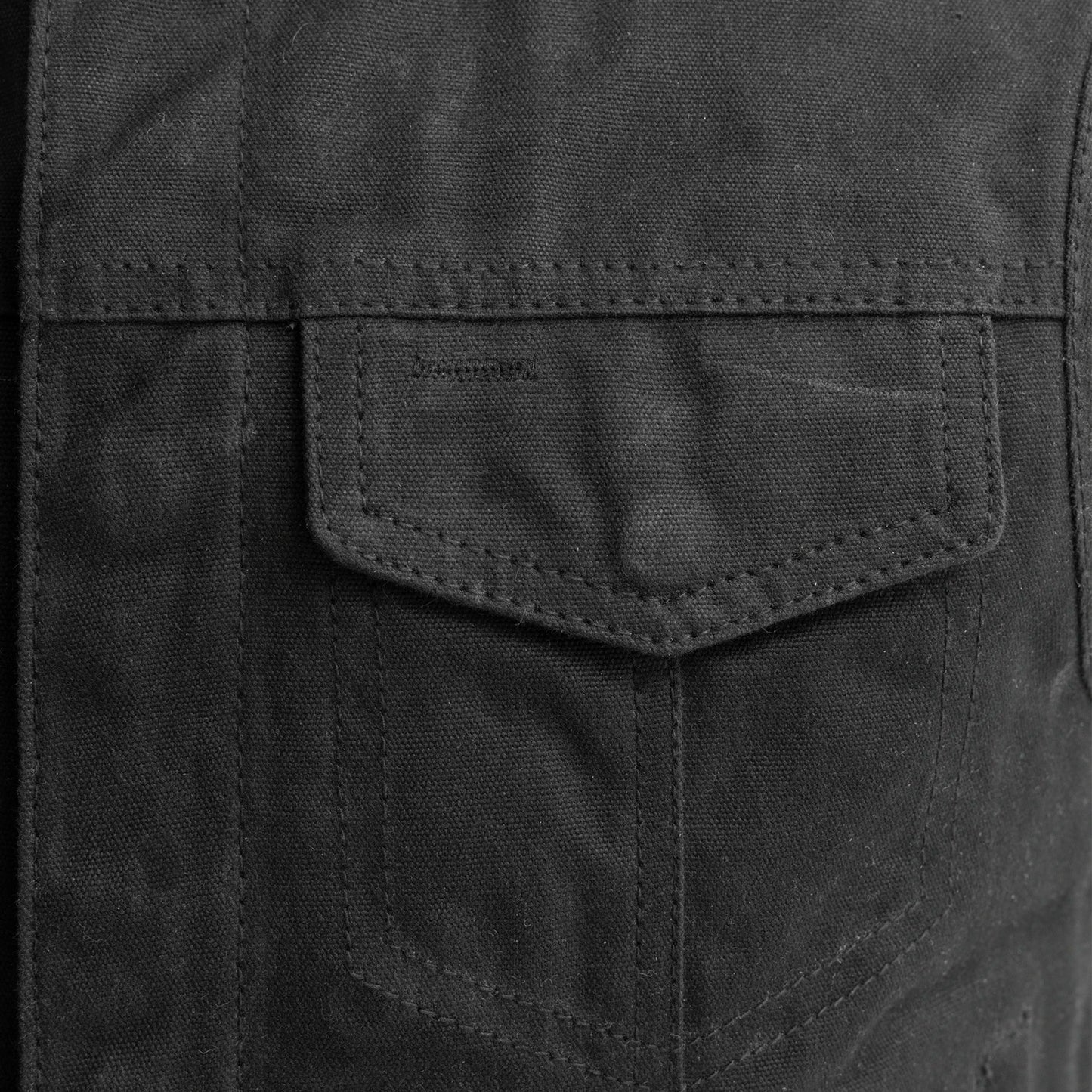 Lowside - Waxed Men's Motorcycle Canvas Vest - Lux Ryder