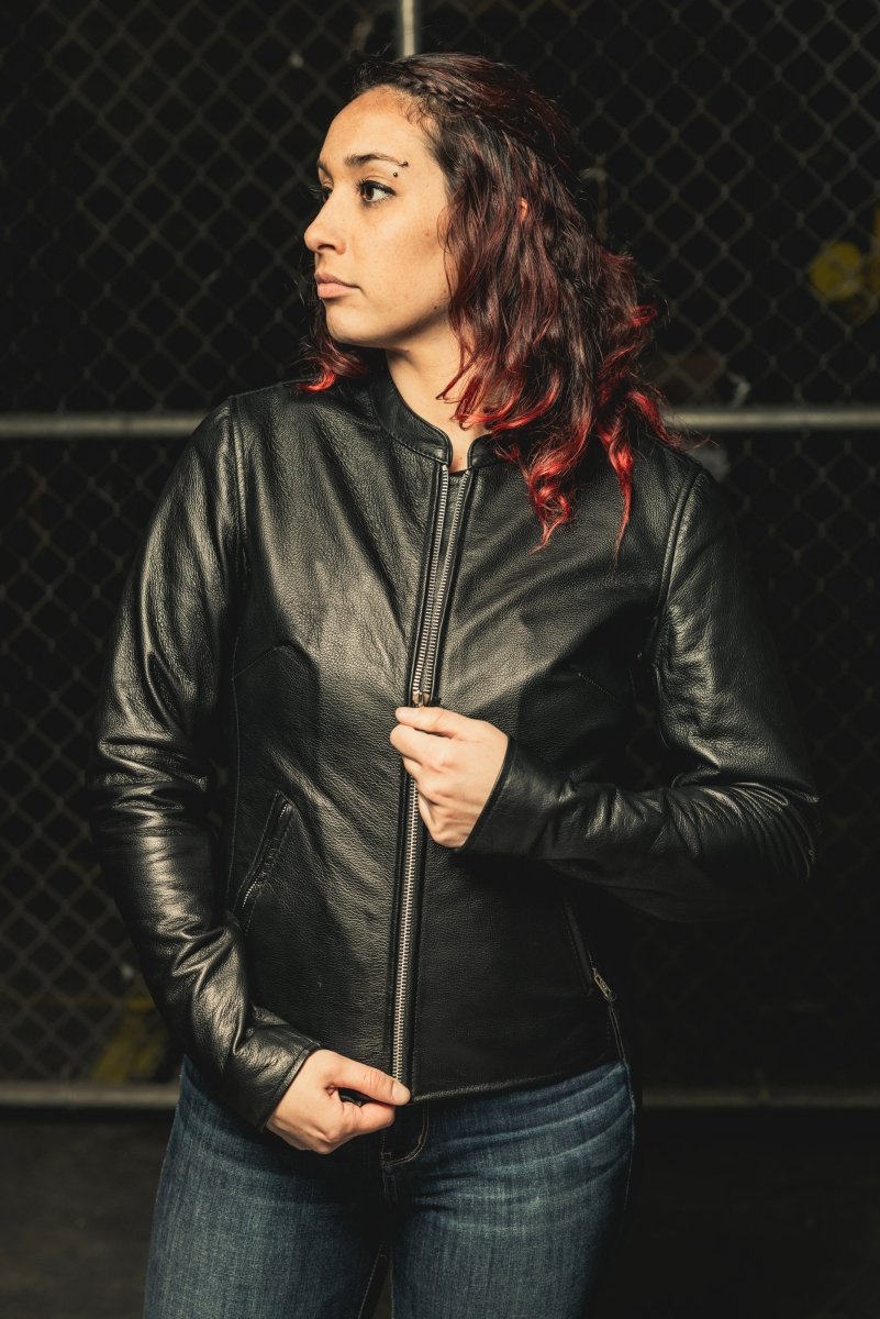 Ladies Leather Motorbike Jacket – Women’s Leather Motorcycle Riding Jacket - Lux Ryder