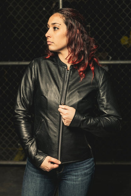 Ladies Leather Motorbike Jacket – Women’s Leather Motorcycle Riding Jacket - Lux Ryder