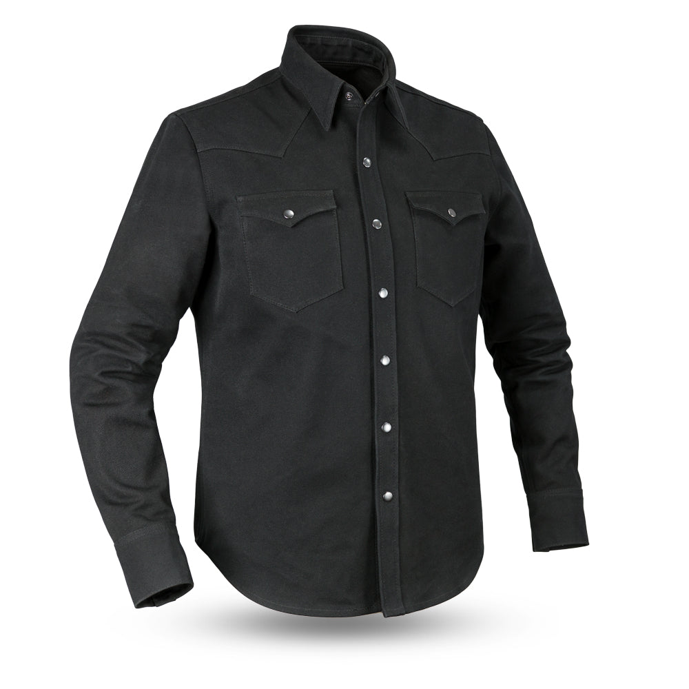 Forsyth Men’s Motorcycle Canvas Shirt – Heavy 20oz Riding Overshirt - Lux Ryder