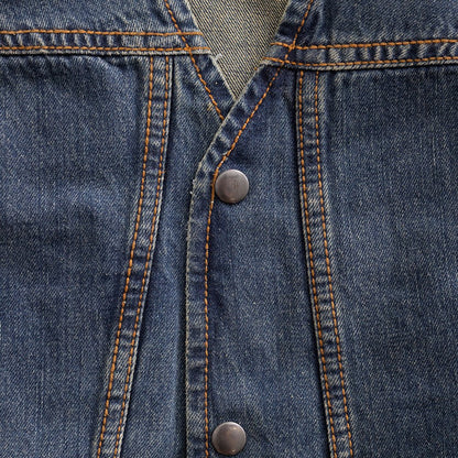 Gambler Men's Motorcycle Denim Vest - Lux Ryder