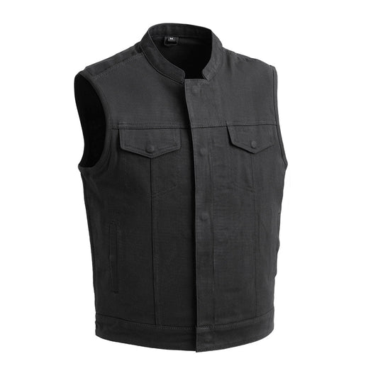 Havoc Men's Motorcycle Twill Vest - Lux Ryder