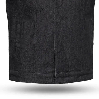 Haywood Men's Motorcycle Denim Vest - Lux Ryder