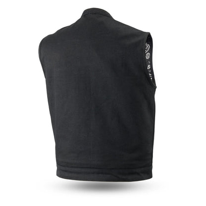 Highland V2 Men's Motorcycle Canvas Vest - Lux Ryder