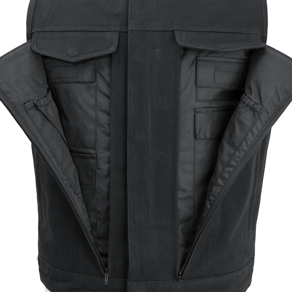Highland V2 Men's Motorcycle Canvas Vest - Lux Ryder