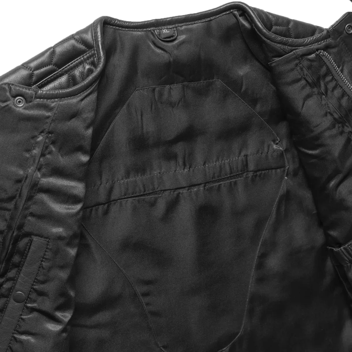 Hornet Men's Club Style Leather Vest - Lux Ryder
