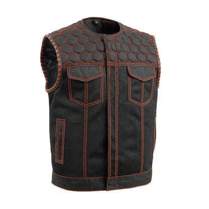 Hornet Moto Mesh Men's Club Style Vest - Lux Ryder