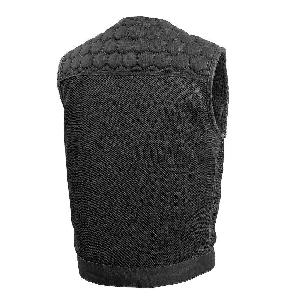 Hornet Moto Mesh Men's Club Style Vest - Lux Ryder