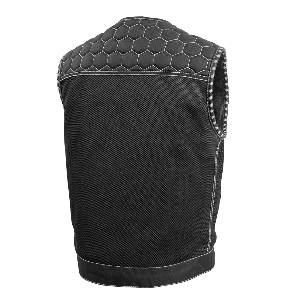 Hornet Moto Mesh Men's Club Style Vest - Lux Ryder