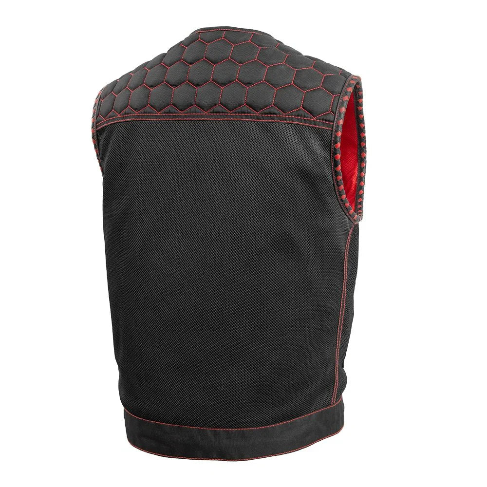 Hornet Moto Mesh Men's Club Style Vest - Lux Ryder