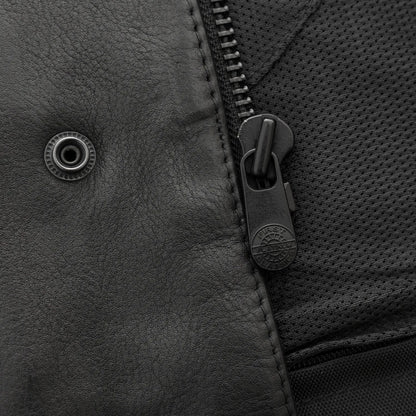 Hotshot Men's Motorcycle Leather Vest - Lux Ryder