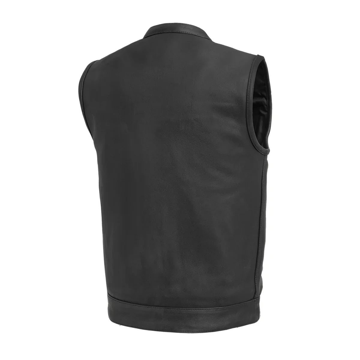 Hotshot Men's Motorcycle Leather Vest - Lux Ryder