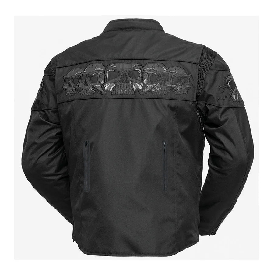 Men Motorcycle Textile Jacket with Reflective Details - Lux Ryder