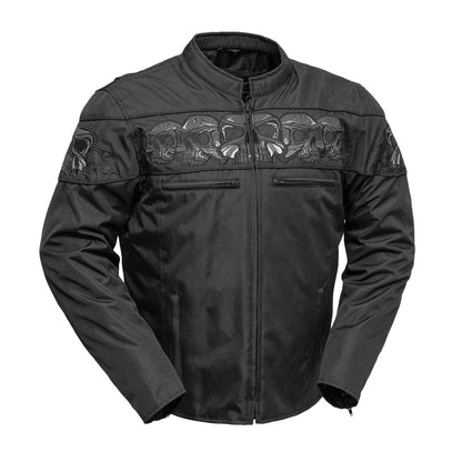 Men Motorcycle Textile Jacket with Reflective Details - Lux Ryder