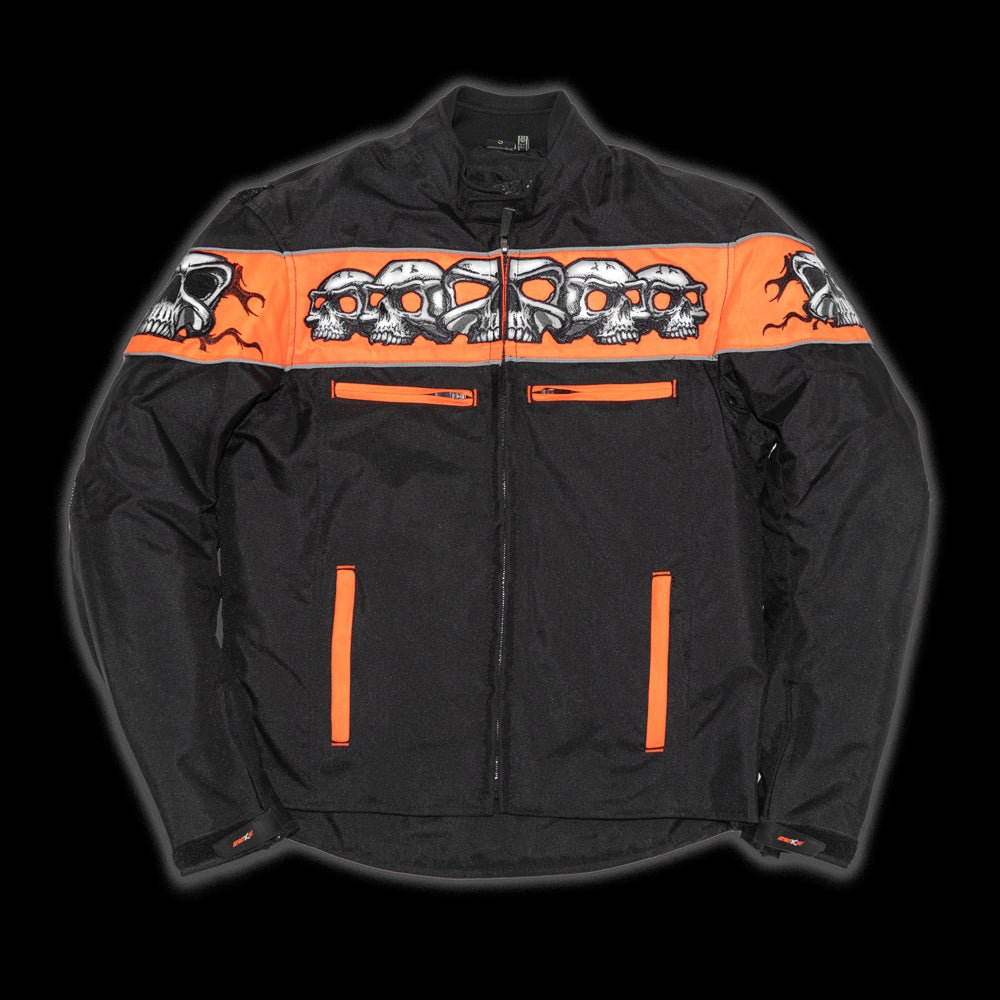 Men Motorcycle Textile Jacket with Reflective Details - Lux Ryder