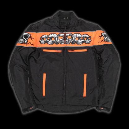 Men Motorcycle Textile Jacket with Reflective Details - Lux Ryder