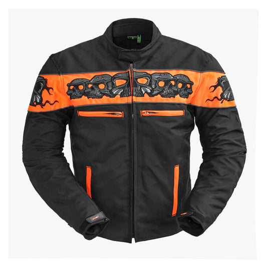 Men Motorcycle Textile Jacket with Reflective Details - Lux Ryder