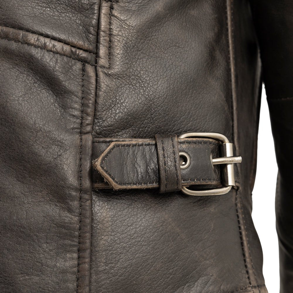Men’s Leather Motorcycle Jacket with Mesh Lining and Armor-Ready Design - Lux Ryder