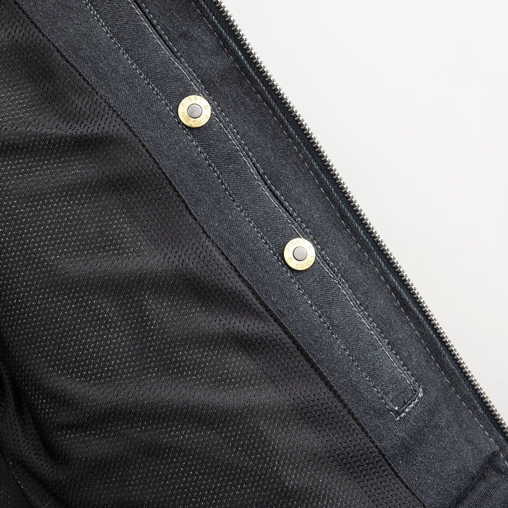 Women’s Denim Motorcycle Jacket with Protective Riding Design - Lux Ryder