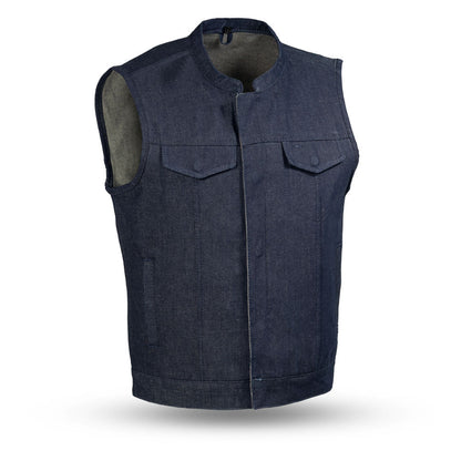 Kershaw Men's Motorcycle Denim Vest - Lux Ryder