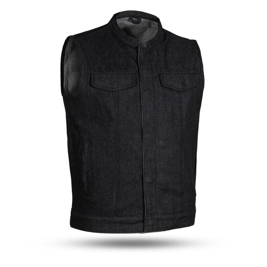 Kershaw Men's Motorcycle Denim Vest - Lux Ryder