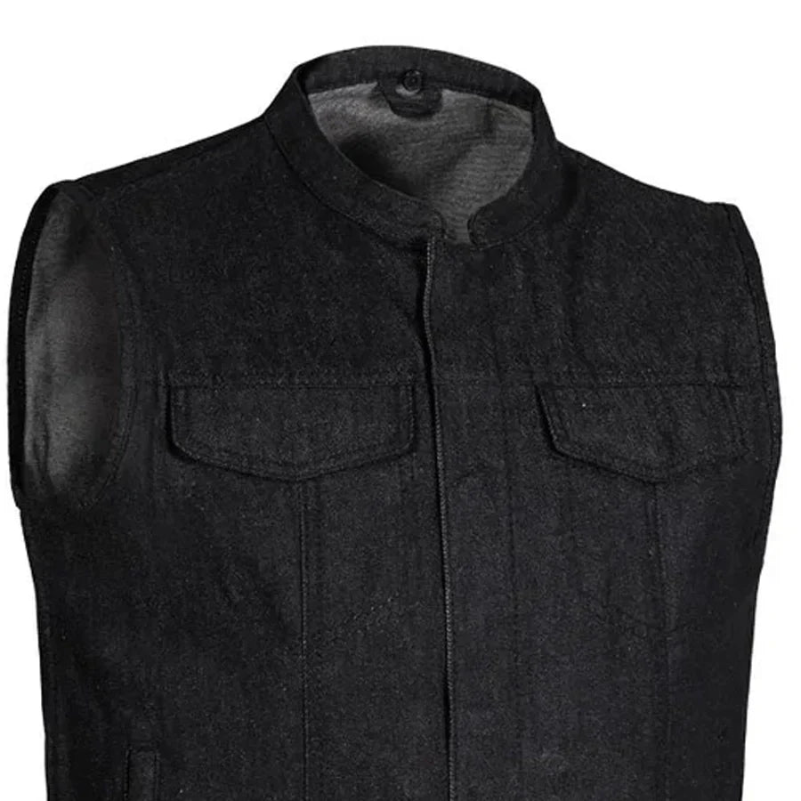 Kershaw Men's Motorcycle Denim Vest - Lux Ryder