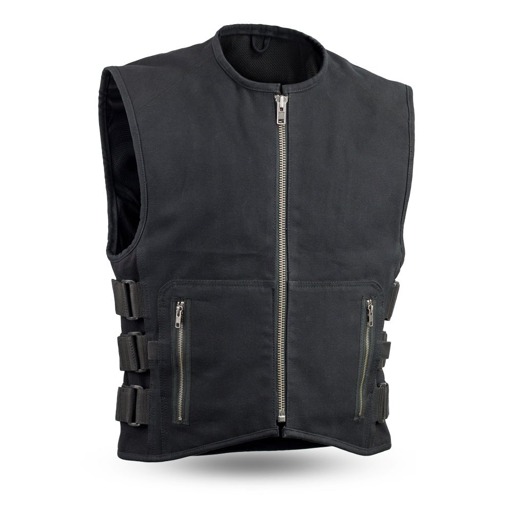 Knox - Men's Motorcycle Swat Style 20oz. Canvas Vest - Lux Ryder