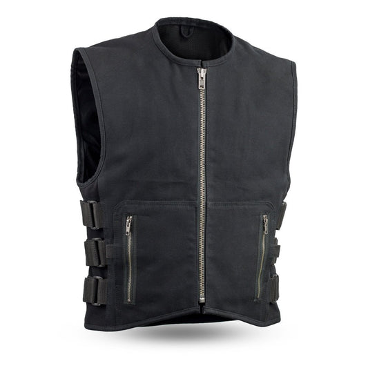 Knox - Men's Motorcycle Swat Style 20oz. Canvas Vest - Lux Ryder