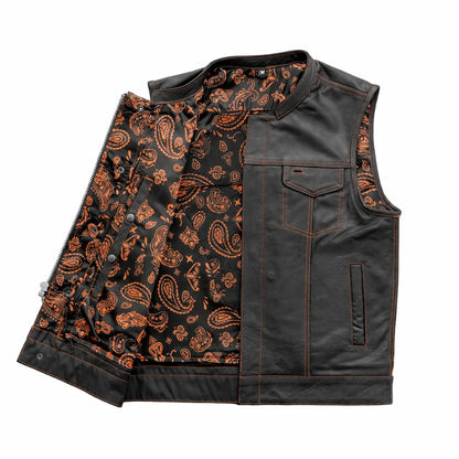 leather club style vest | LuxRyder