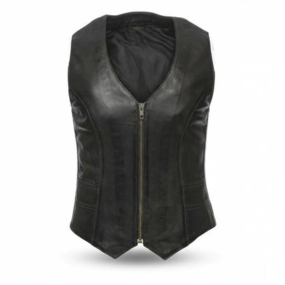 Western Style Leather Vest | LuxRyder