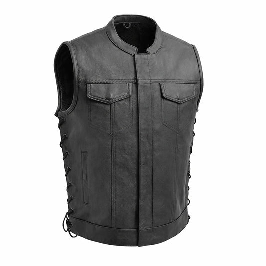 Black leather vest | LuxRyder