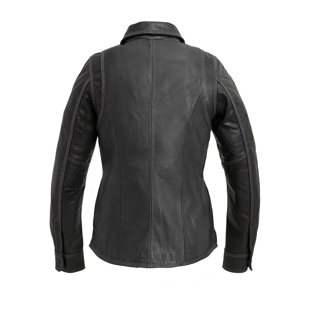 Leela Women's Motorcycle Leather Shirt - Limited Edition - Lux Ryder