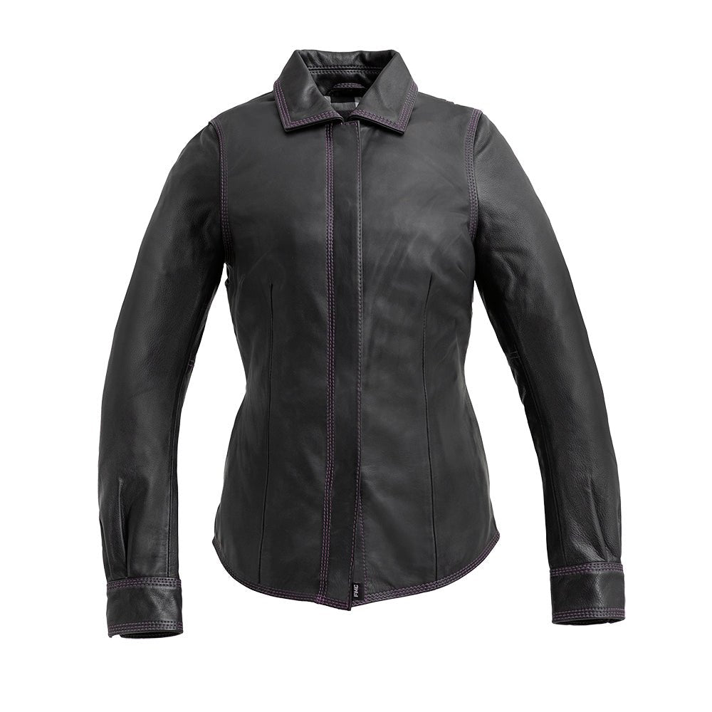 Leela Women's Motorcycle Leather Shirt - Limited Edition - Lux Ryder