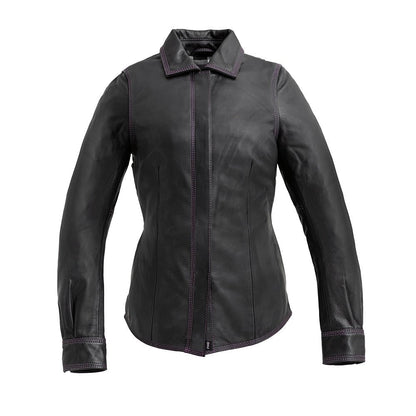 Leela Women's Motorcycle Leather Shirt - Limited Edition - Lux Ryder