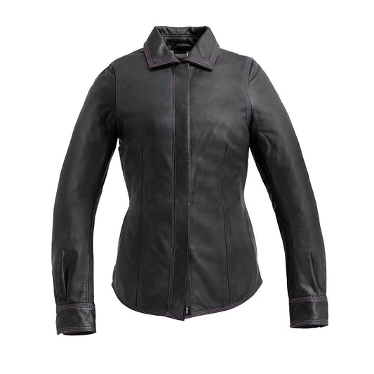 Leela Women's Motorcycle Leather Shirt - Limited Edition - Lux Ryder