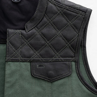Close-up of a green vest | LuxRyder