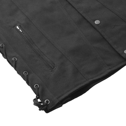Lone Star Men's Motorcycle Twill Vest - Lux Ryder