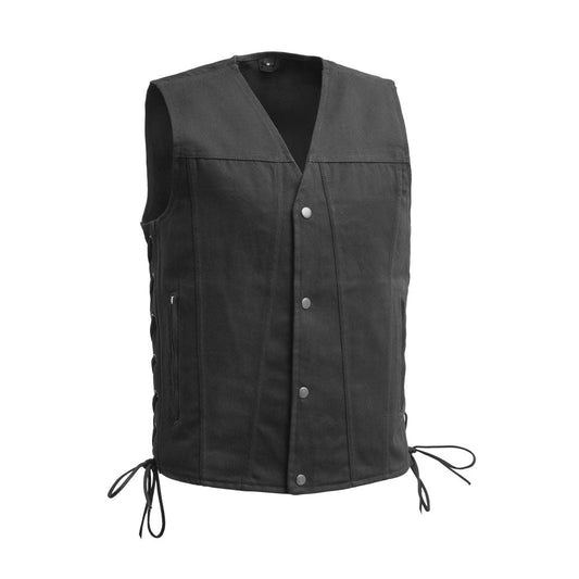 Lone Star Men's Motorcycle Twill Vest - Lux Ryder