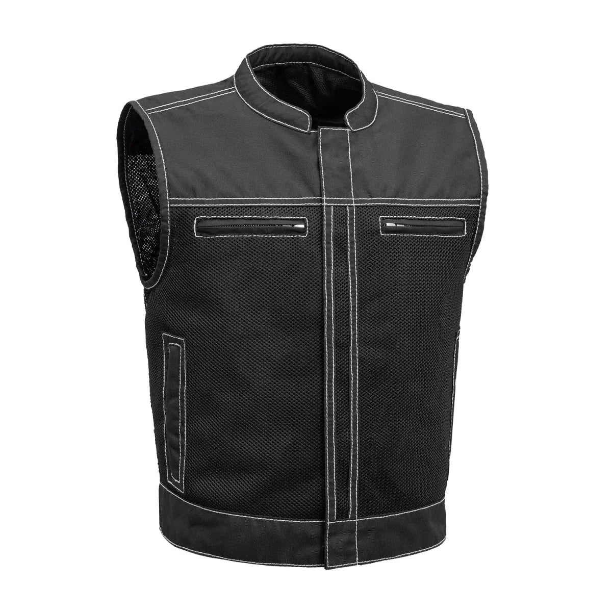 Lowrider Moto Mesh Men's Motorcycle Vest - Lux Ryder