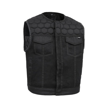 Lowside Hornet Moto Mesh Men's Club Style Vest - Lux Ryder