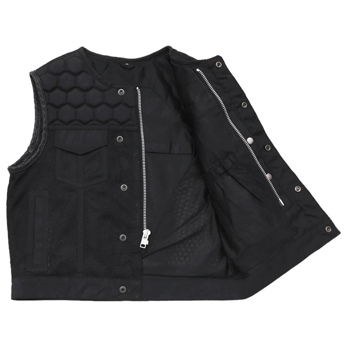 Lowside Hornet Moto Mesh Men's Club Style Vest - Lux Ryder