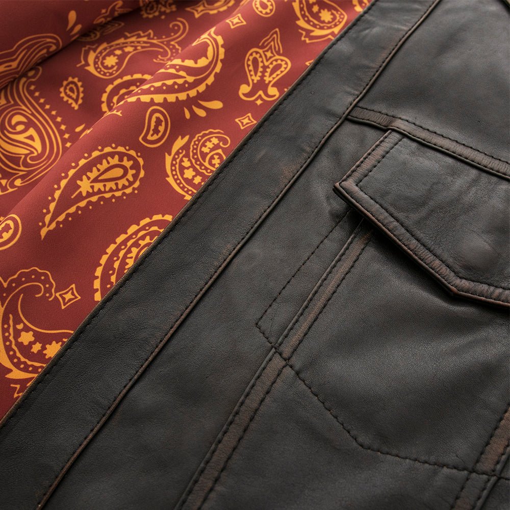 Maduro - Men's Motorcycle Leather Shirt - Lux Ryder