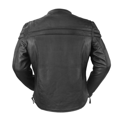 Men’s Leather Motorcycle Jacket with Ventilation and Thermal Liner - Lux Ryder
