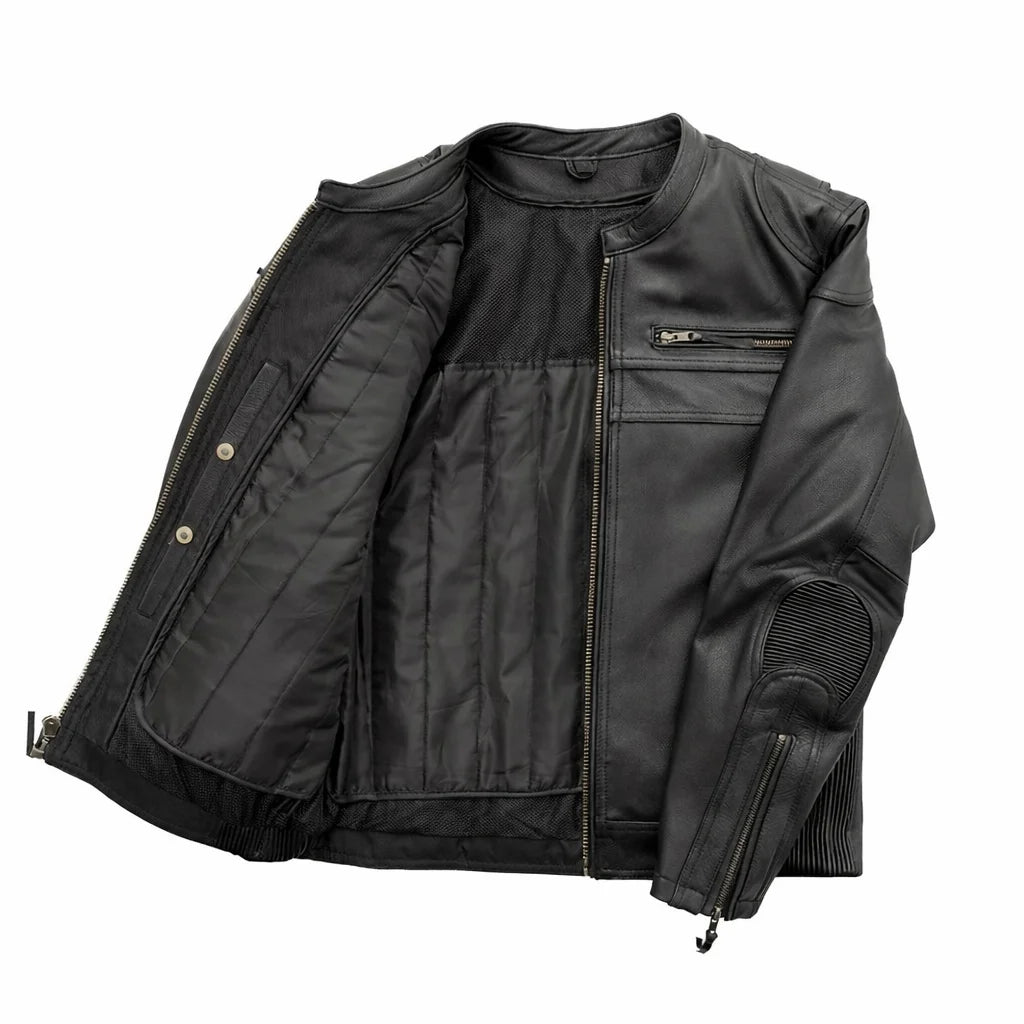 Black leather jacket | LuxRyder