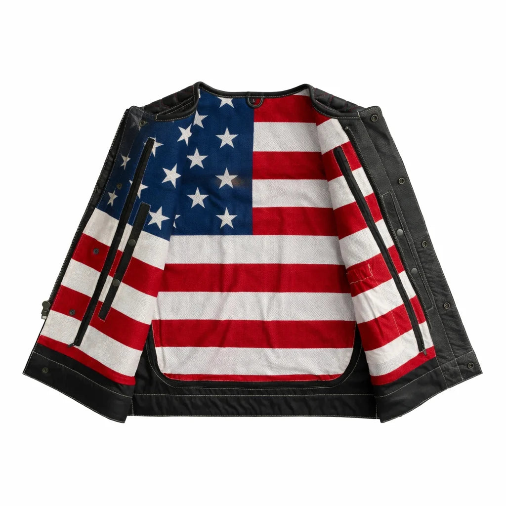 vest with the American flag | LuxRyder