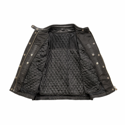 Multi pocket leather jacket | LuxRyder