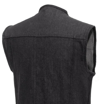 Murdock - Men's Motorcycle Denim Vest - Lux Ryder