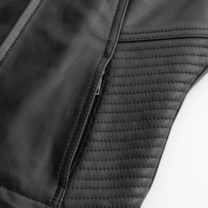 Women Leather Motorcycle Vest for Riding and Casual Wear - Lux Ryder