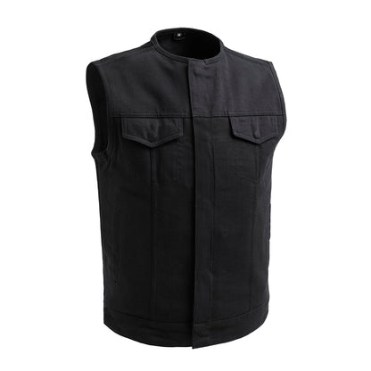 No Limit - Men's Motorcycle Twill Vest - Lux Ryder