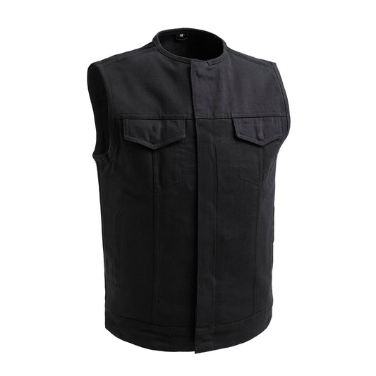 No Limit - Men's Motorcycle Twill Vest - Lux Ryder